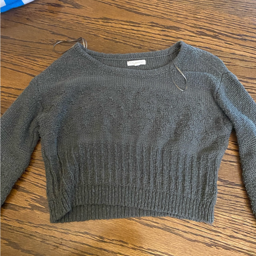 Pacsun LA Hearts green cropped sweater size S